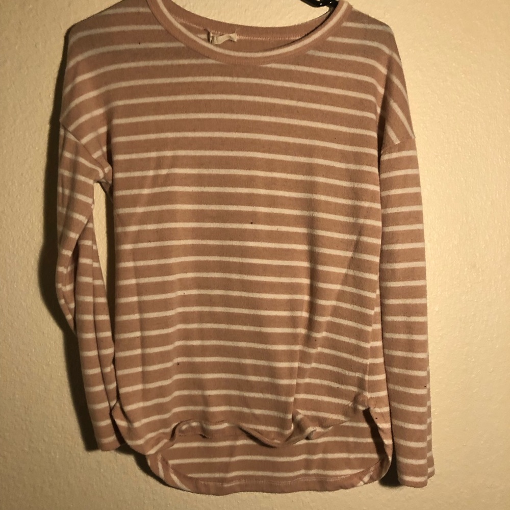 Pink soft long sleeve shirt